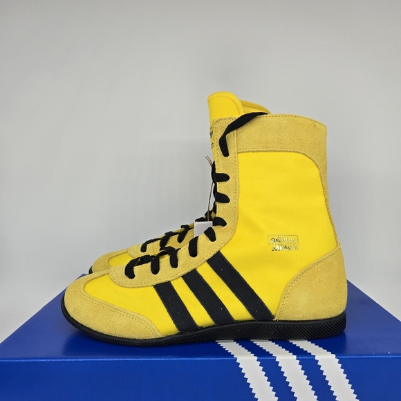 Adidas Women's Japan High Yellow Black Hi-Top Shoes Size 6 JS4031